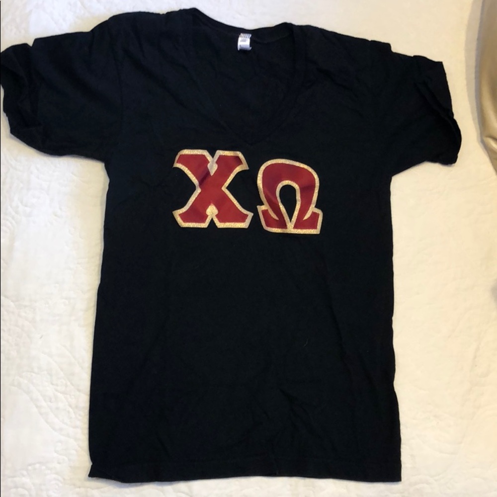 TWO Chi Omega lettered shirts!